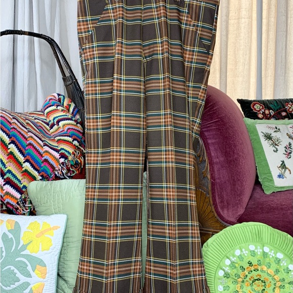 60s Farah Plaid Hiphugger Pants - Picture 5 of 6